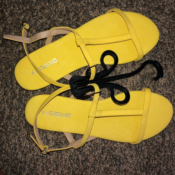 cute yellow sandals